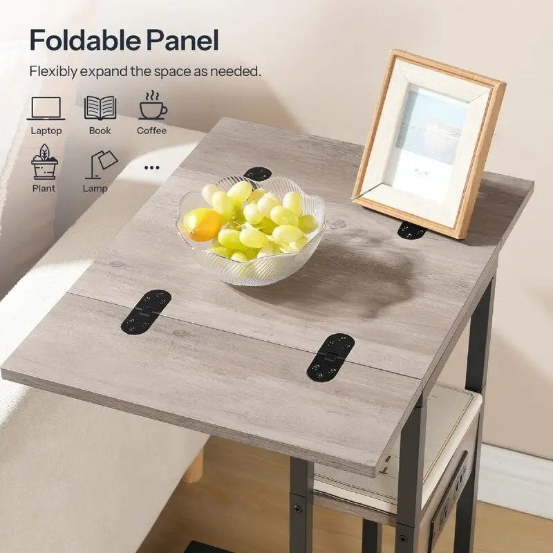 Tavolino Pieghevole - 39.1P x 25.9L x 64A