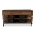 Isola da cucina in legno con contenitore | 183 cm L x 103 cm P x 93 cm H | Stile moderno