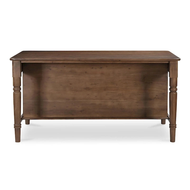 Isola da cucina in legno con contenitore | 183 cm L x 103 cm P x 93 cm H | Stile moderno