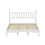 Letto a piattaforma Queen Retro con testiera a forma di zucca e struttura in legno massello