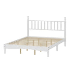 Letto a piattaforma Queen Retro con testiera a forma di zucca e struttura in legno massello
