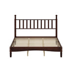Letto a piattaforma Queen Retro con testiera a forma di zucca e struttura in legno massello