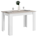 Tavolo da pranzo rettangolare in legno composito | 120x70 cm | 4 posti | Antigraffio | Grigio scuro