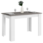 Tavolo da pranzo rettangolare in legno composito | 120x70 cm | 4 posti | Antigraffio | Grigio scuro