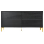 Credenza a 4 ante senza maniglie per sala da pranzo e soggiorno