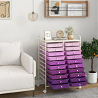 Carrello portatutto a 20 cassetti su ruote per arte e artigianato | Telaio in acciaio | 63,5x38x89 cm
