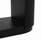 Consolle da Ingresso Moderna Sottile da 149,6 cm con Ripiano Aperto | Tavolo da Divano Multifunzione