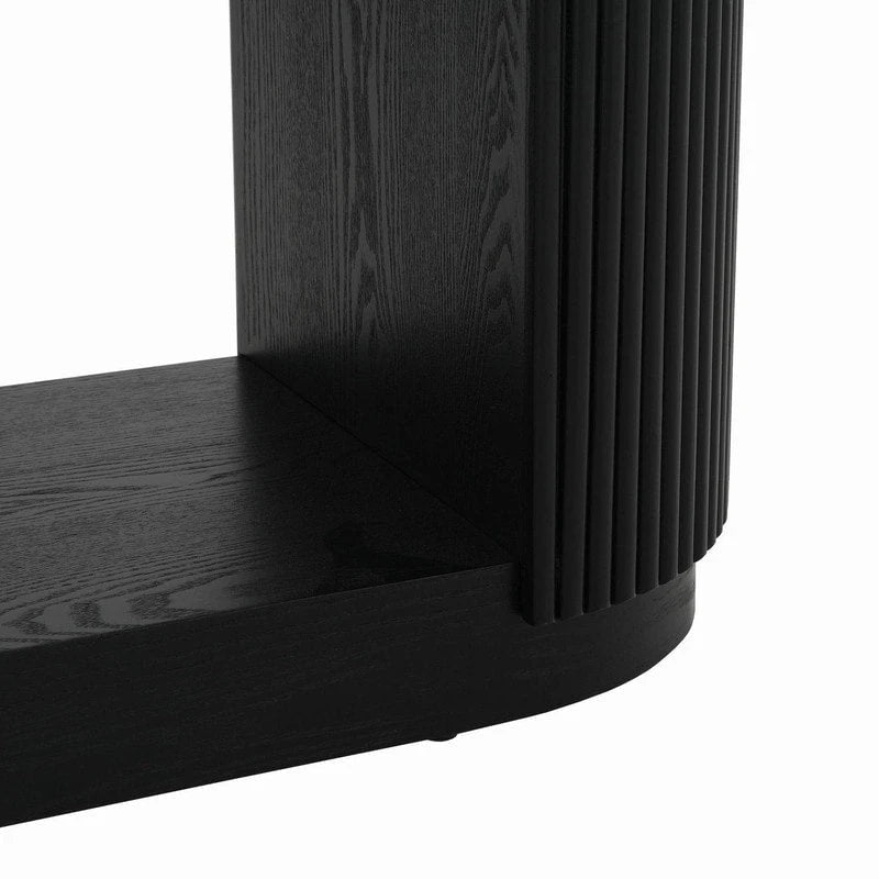 Consolle da Ingresso Moderna Sottile da 149,6 cm con Ripiano Aperto | Tavolo da Divano Multifunzione