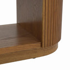 Consolle da Ingresso Moderna Sottile da 149,6 cm con Ripiano Aperto | Tavolo da Divano Multifunzione