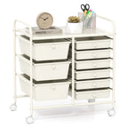 Carrello portaoggetti mobile a 9 cassetti