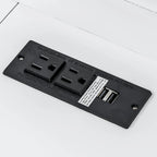 Letto a scomparsa Twin XL con scrivania e luce LED, struttura in legno massello con stazione di ricarica USB, per piccoli spazi e uffici domestici