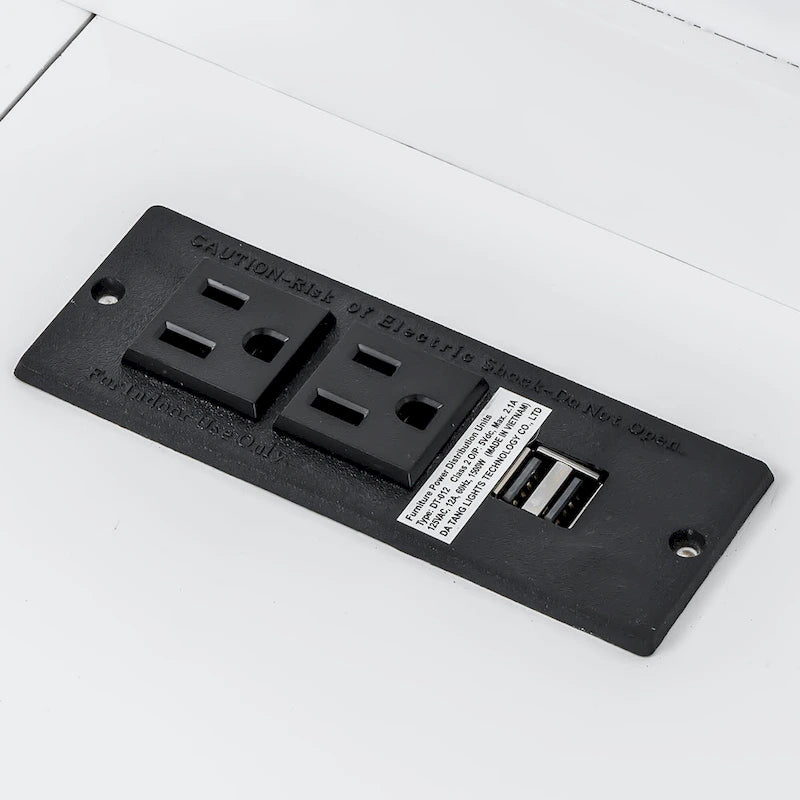 Letto a scomparsa Twin XL con scrivania e luce LED, struttura in legno massello con stazione di ricarica USB, per piccoli spazi e uffici domestici