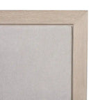 Letto a pannelli in tessuto in legno massello classico moderno | Grigio chiaro | King e Queen | 450 kg