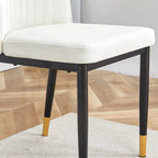 Elegante set di sedie da pranzo con schienale alto per varie stanze, materiale in PU migliorato