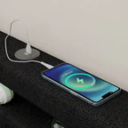 Letto Queen Size con Piattaforma | 4 Cassetti Contenitore | 2 Porte USB | LED RGB con 358 Modalità | 400 kg | Grigio Scuro
