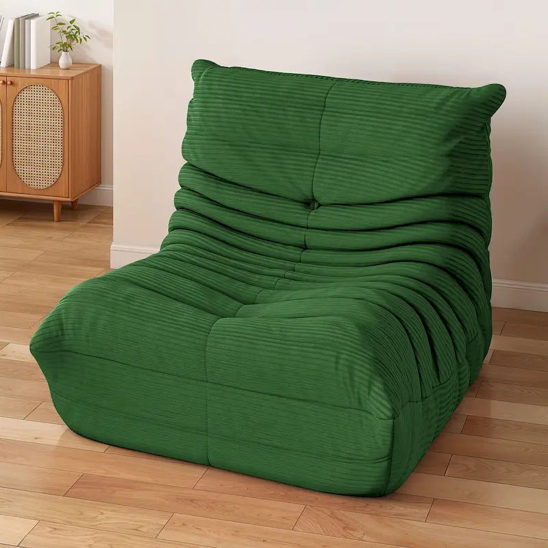 Poltrona Sacco Singola in Memory Foam | Divano da Pavimento Morbido per Adulti e Bambini