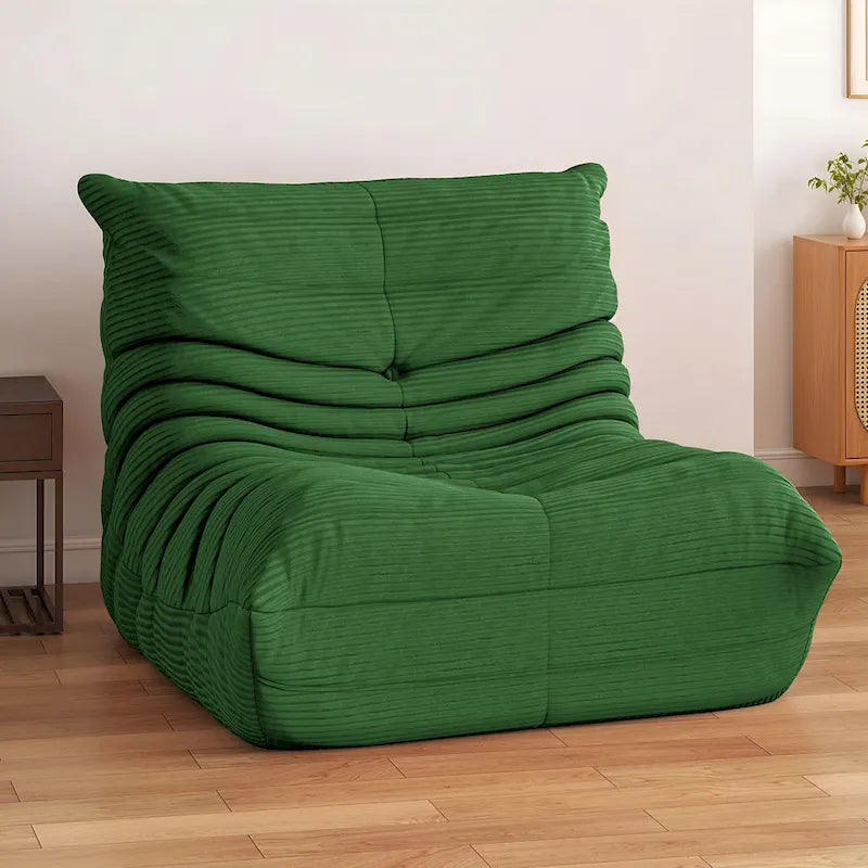 Poltrona Sacco Singola in Memory Foam | Divano da Pavimento Morbido per Adulti e Bambini