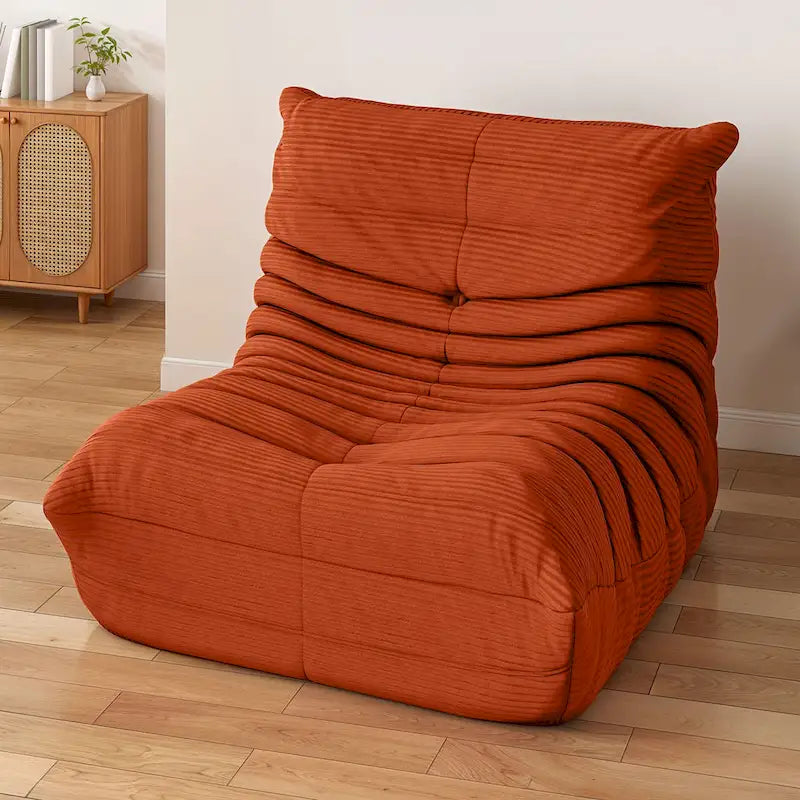 Poltrona Sacco Singola in Memory Foam | Divano da Pavimento Morbido per Adulti e Bambini