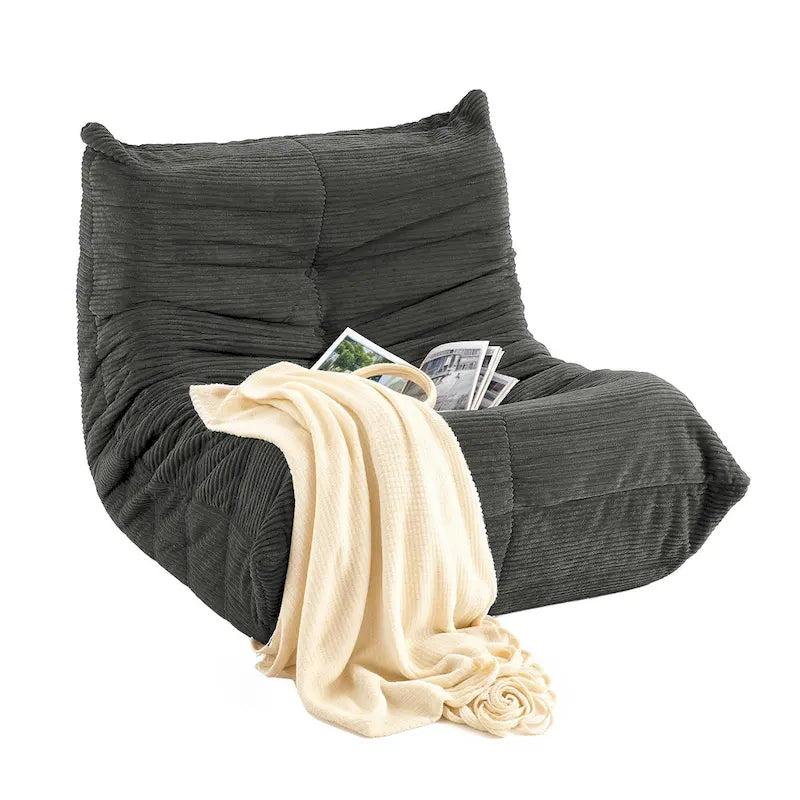 Poltrona Sacco Singola in Memory Foam | Divano da Pavimento Morbido per Adulti e Bambini