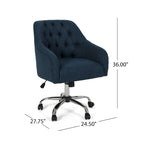 Sedia da ufficio girevole imbottita | Rotazione a 360° | Seduta imbottita | Stile moderno