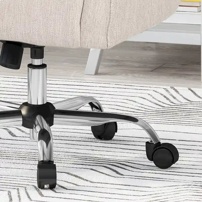 Sedia da ufficio girevole imbottita | Rotazione a 360° | Seduta imbottita | Stile moderno