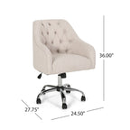 Sedia da ufficio girevole imbottita | Rotazione a 360° | Seduta imbottita | Stile moderno