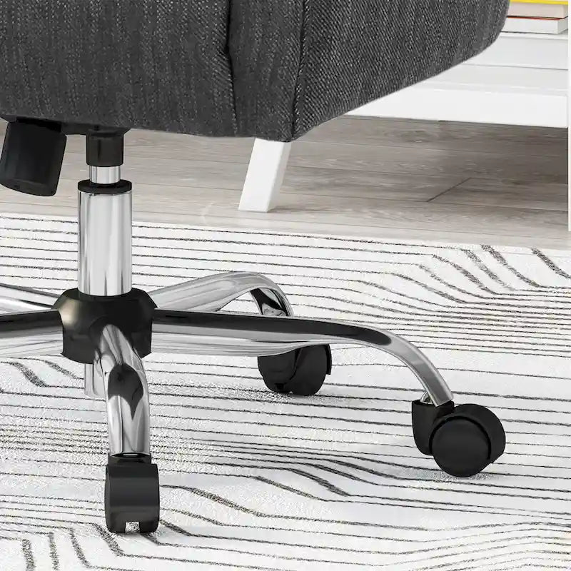 Sedia da ufficio girevole imbottita | Rotazione a 360° | Seduta imbottita | Stile moderno