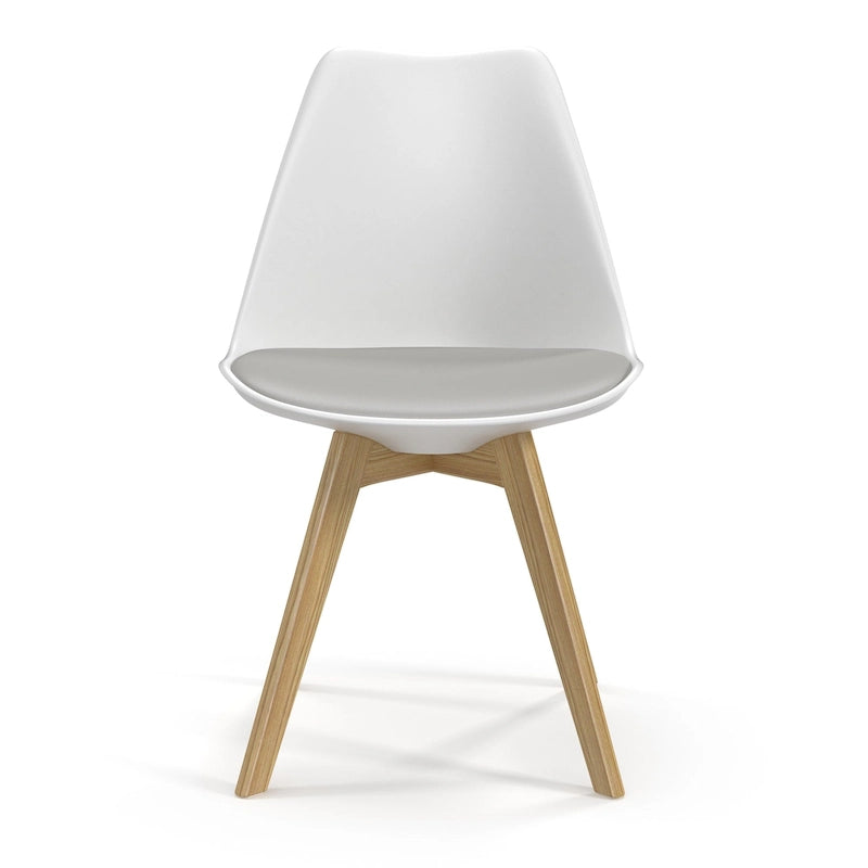 Sedie Celine con gambe naturali (set da 2)