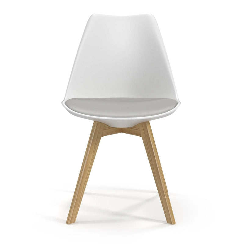 Sedie Celine con gambe naturali (set da 2)