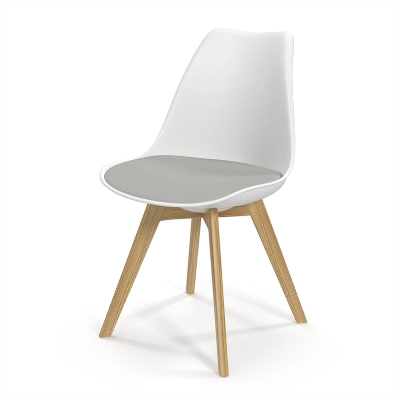 Sedie Celine con gambe naturali (set da 2)