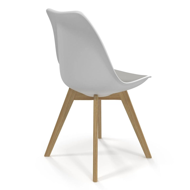 Sedie Celine con gambe naturali (set da 2)