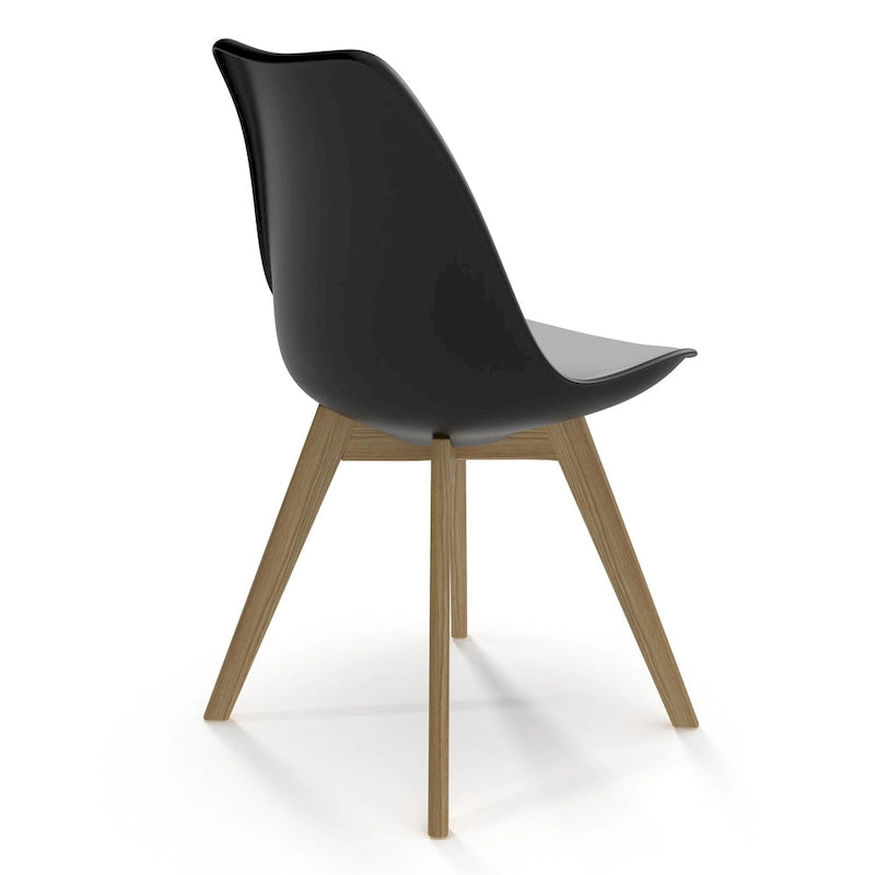 Sedie Celine con gambe naturali (set da 2)