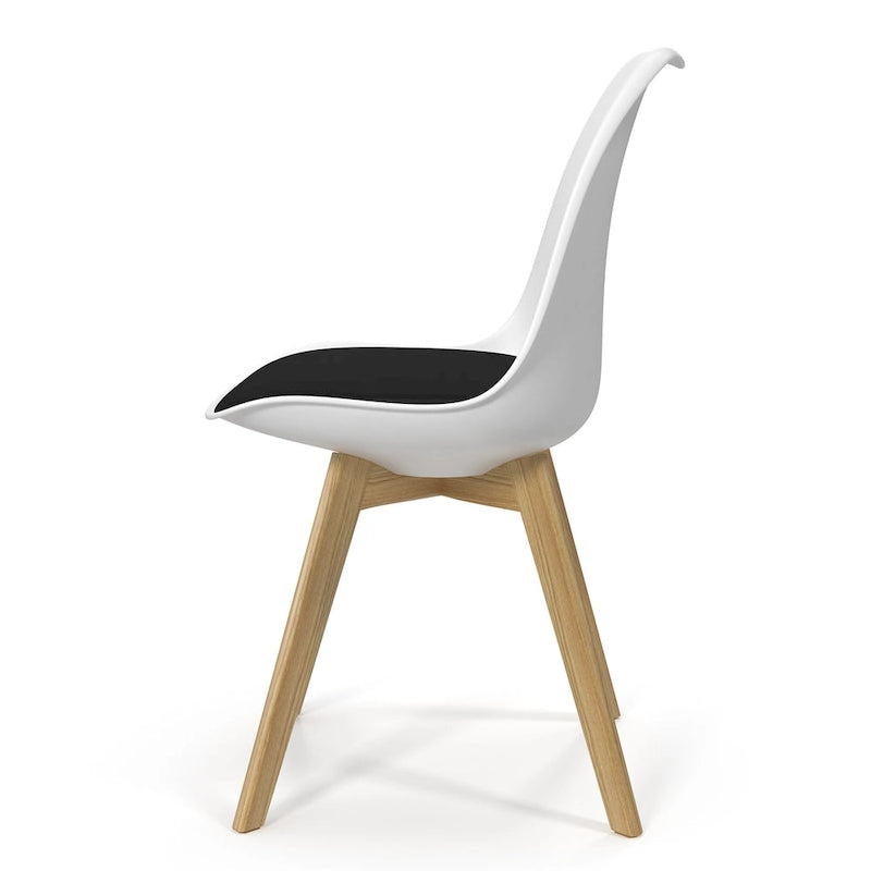 Sedie Celine con gambe naturali (set da 2)