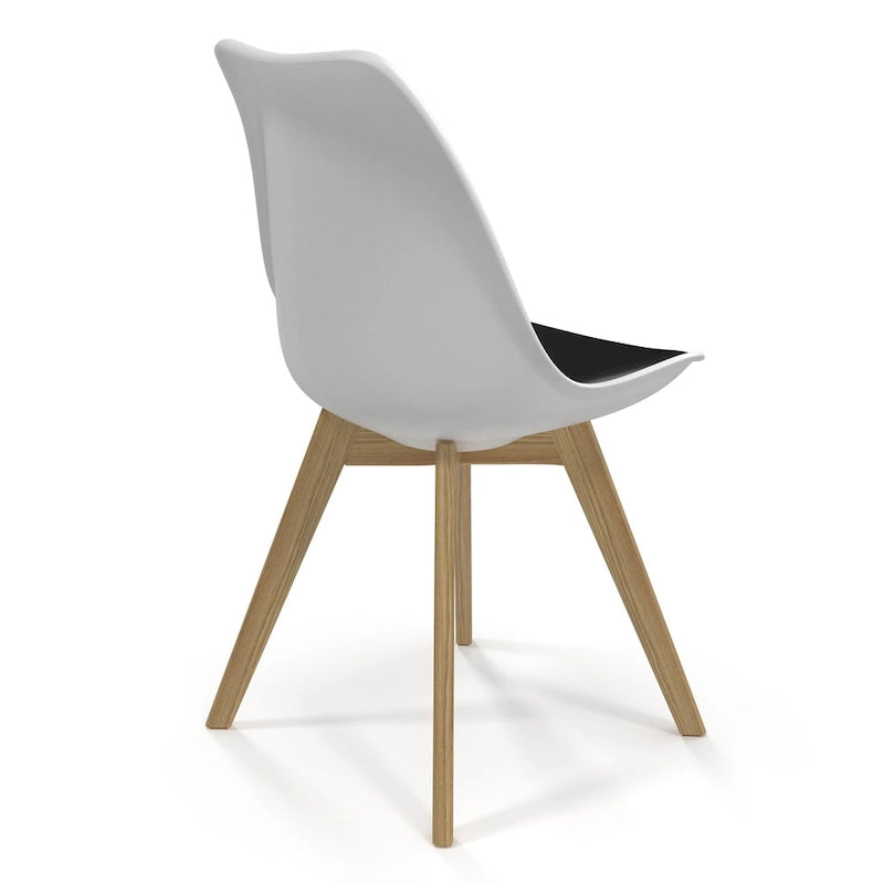 Sedie Celine con gambe naturali (set da 2)