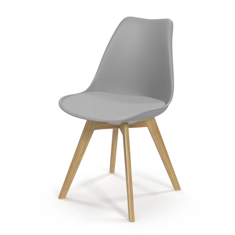 Sedie Celine con gambe naturali (set da 2)