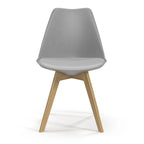 Sedie Celine con gambe naturali (set da 2)