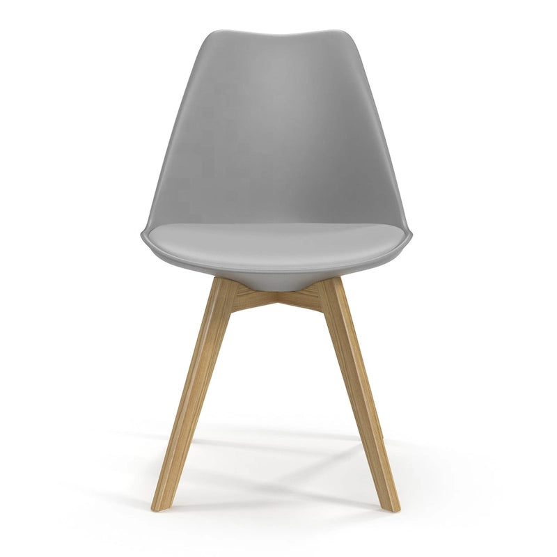 Sedie Celine con gambe naturali (set da 2)