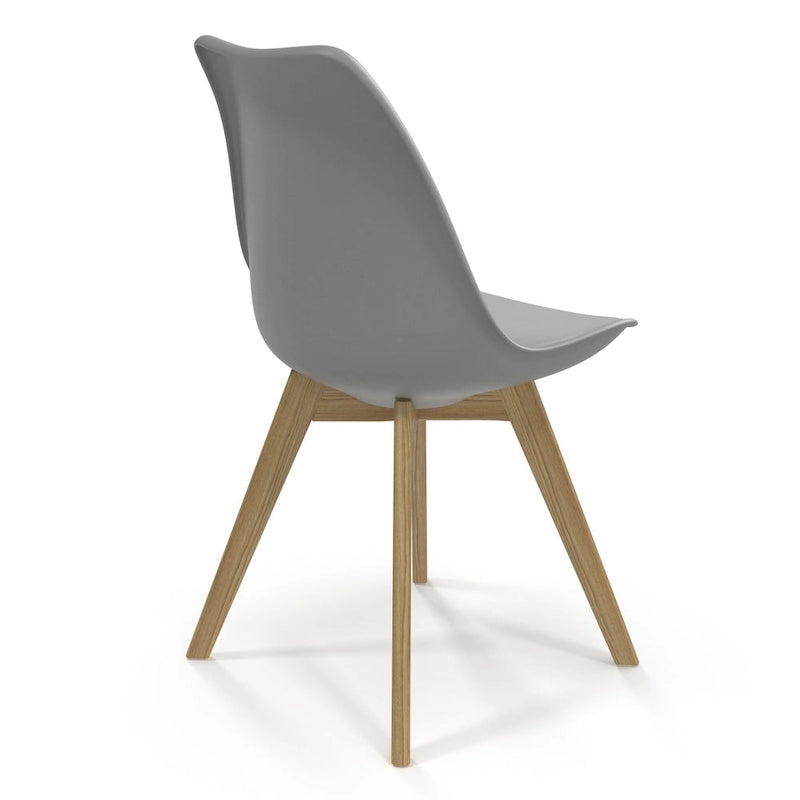 Sedie Celine con gambe naturali (set da 2)