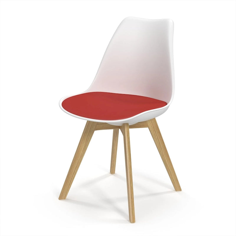 Sedie Celine con gambe naturali (set da 2)