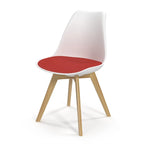 Sedie Celine con gambe naturali (set da 2)