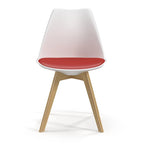 Sedie Celine con gambe naturali (set da 2)
