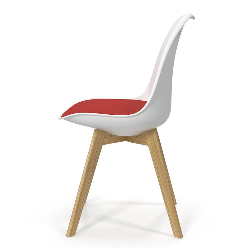 Sedie Celine con gambe naturali (set da 2)