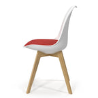 Sedie Celine con gambe naturali (set da 2)