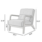 Poltrona moderna da salotto con braccioli | Pelle sintetica o velluto | Imbottitura in schiuma | 136 kg