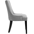 Set di 2 sedie da pranzo imbottite in tessuto | Stile classico | Gambe in legno massello