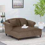 Chaise longue matrimoniale capitonné contemporanea con cuscini decorativi | 160 cm (L) x 148,6 cm (P) x 87,6 cm (A)