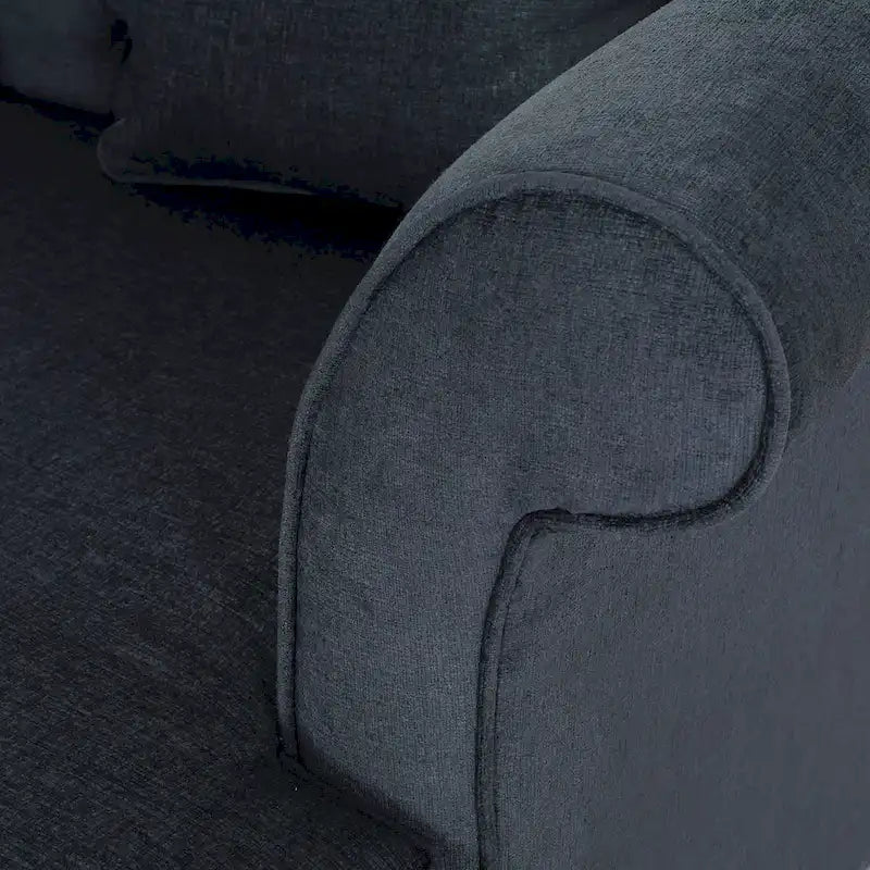 Chaise longue matrimoniale capitonné contemporanea con cuscini decorativi | 160 cm (L) x 148,6 cm (P) x 87,6 cm (A)