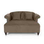 Chaise longue matrimoniale capitonné contemporanea con cuscini decorativi | 160 cm (L) x 148,6 cm (P) x 87,6 cm (A)