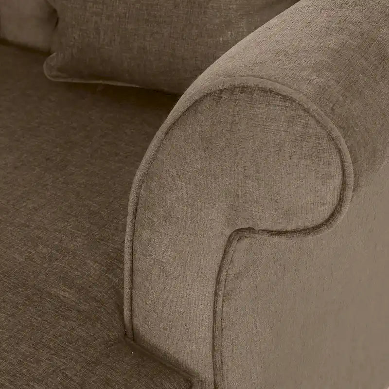Chaise longue matrimoniale capitonné contemporanea con cuscini decorativi | 160 cm (L) x 148,6 cm (P) x 87,6 cm (A)