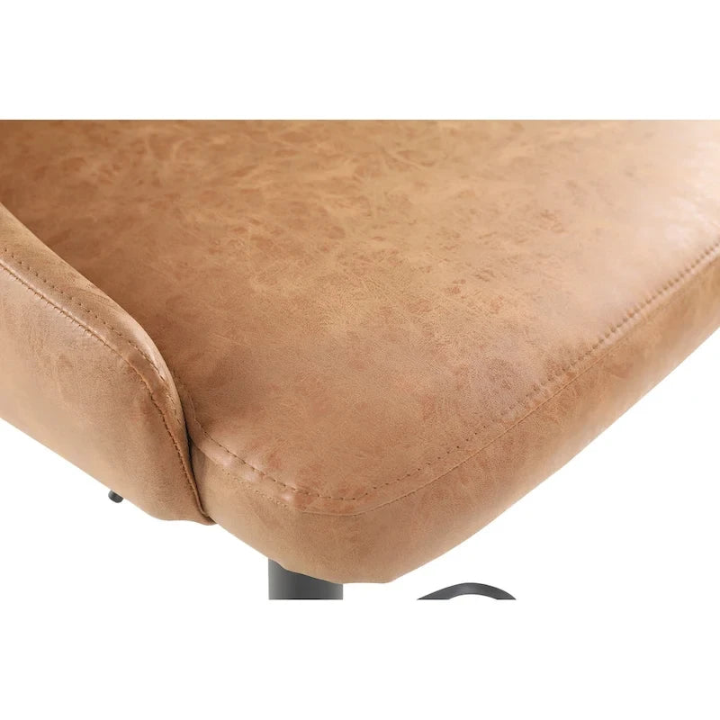 Divanetto moderno in pelle a 2 posti con base in acciaio inossidabile spazzolato color oro | 142 cm